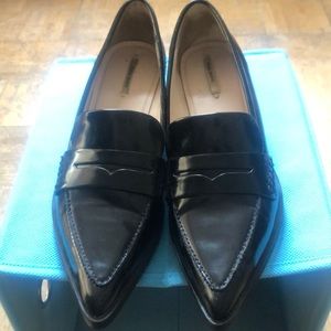 Zara Loafers Size 39 Black Patent